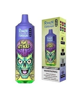 R and M Tornado 9000 Disposable Vape Pod - Wolfvapes.co.uk-Pineapple *New*