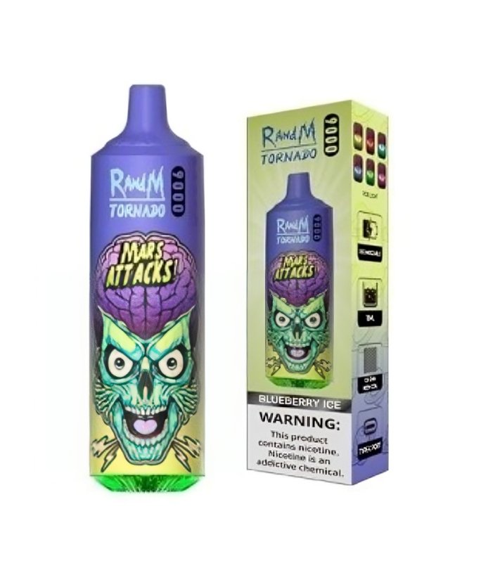 R and M Tornado 9000 Disposable Vape Pod - Wolfvapes.co.uk-Pineapple *New*