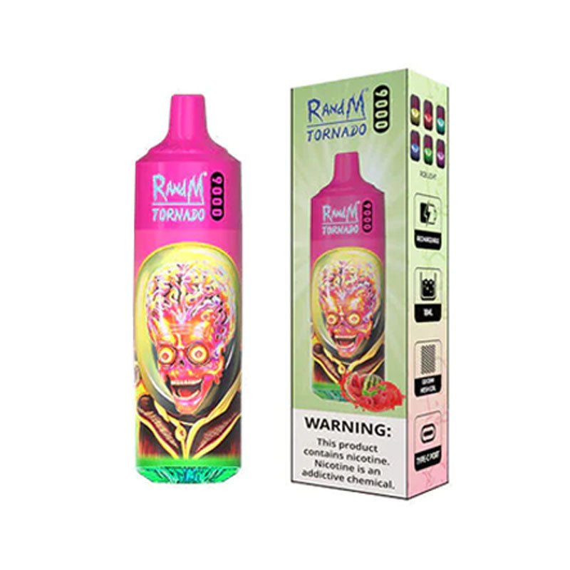 R and M Tornado 9000 Disposable Vape Pod - Wolfvapes.co.uk-Raspberry Watermelon