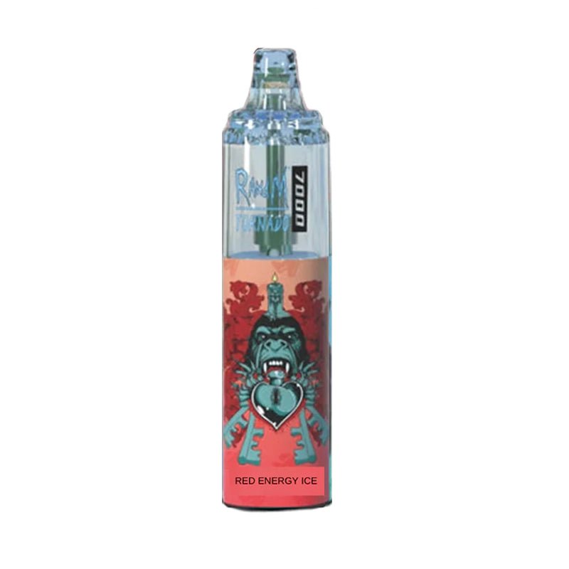 R And M Tornado Disposable Vape Pen 7000 Puffs Bar | 20 MG | Wolfvapes - Wolfvapes.co.uk-Red Energy Ice