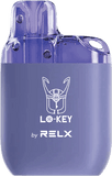 RELX Lo-key 600 Puffs Disposable Vape Pod Box of 10 - Wolfvapes.co.uk-Grape Ice