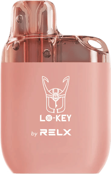 RELX Lo-key 600 Puffs Disposable Vape Pod Box of 10 - Wolfvapes.co.uk-Peach Ice