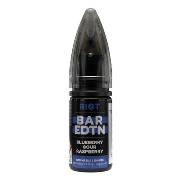 Riot Squad Bar Edition E-liquids Nic Salt 10ml- Box of 10 - Wolfvapes.co.uk-Blueberry Sour Raspberry