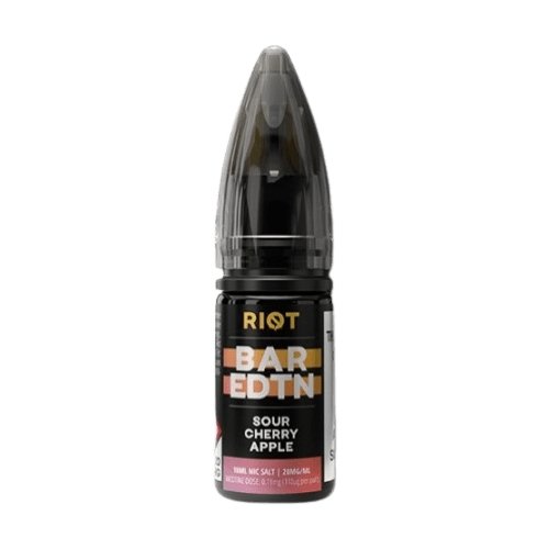 Riot Squad Bar Edition E-liquids Nic Salt 10ml- Box of 10 - Wolfvapes.co.uk-Sour Cherry Apple