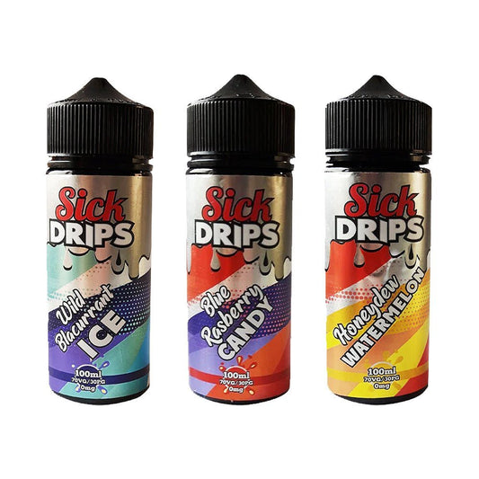 Sick Drips 100ml Shortfill - Wolfvapes.co.uk-Blue Raspberry Candy