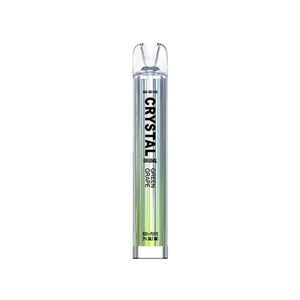 Ske Crystal 600 Puff Disposable Vape Pen | 20mg | Wolfvapes - Wolfvapes.co.uk-Green Grape