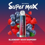 Ske Crystal Super Max 4500 Disposable Vape Pod Box of 10 - Wolfvapes.co.uk-Blueberry Sour Raspberry