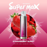 Ske Crystal Super Max 4500 Disposable Vape Pod Box of 10 - Wolfvapes.co.uk-Strawberry Burst