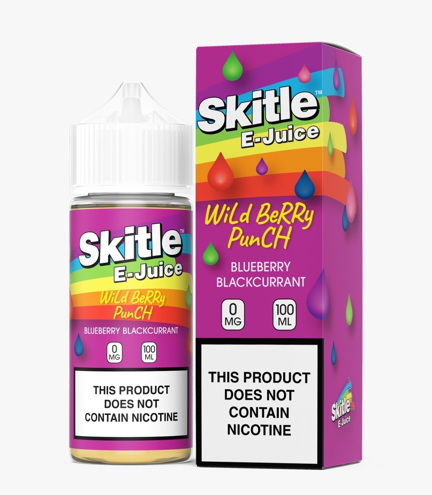 Skitles 100ml Shortfill - Wolfvapes.co.uk-Blueberry Blackcurrant