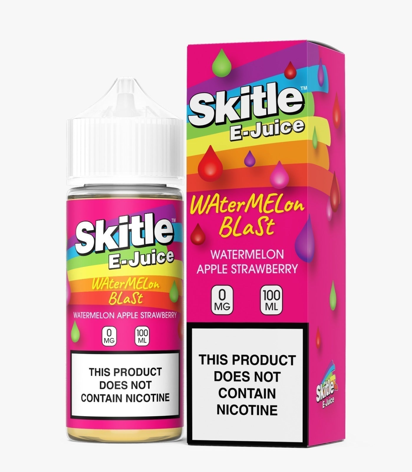 Skitles 100ml Shortfill - Wolfvapes.co.uk-Watermelon Apple Strawberry