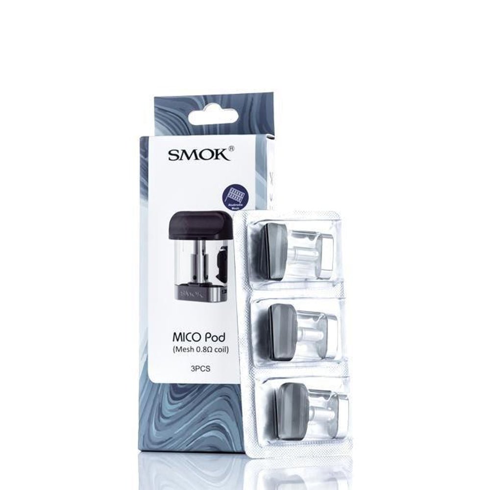 Smok Mico Pod Cartridge | 3 Pack Smok Mico Replacement Pod Cartridges | Wolfvapes - Wolfvapes.co.uk-0.8 OHM MICO MESH