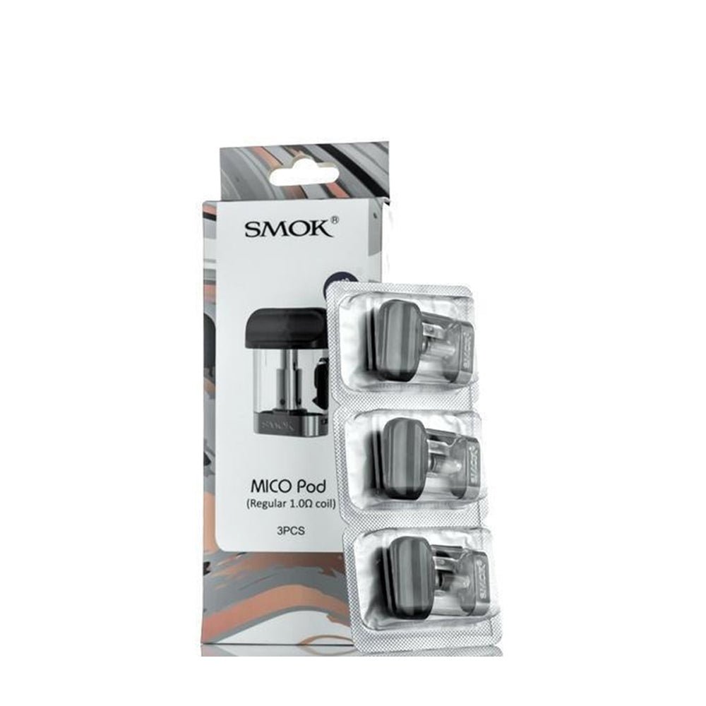 Smok Mico Pod Cartridge | 3 Pack Smok Mico Replacement Pod Cartridges | Wolfvapes - Wolfvapes.co.uk-1.0 OHM MICO RAGULAR