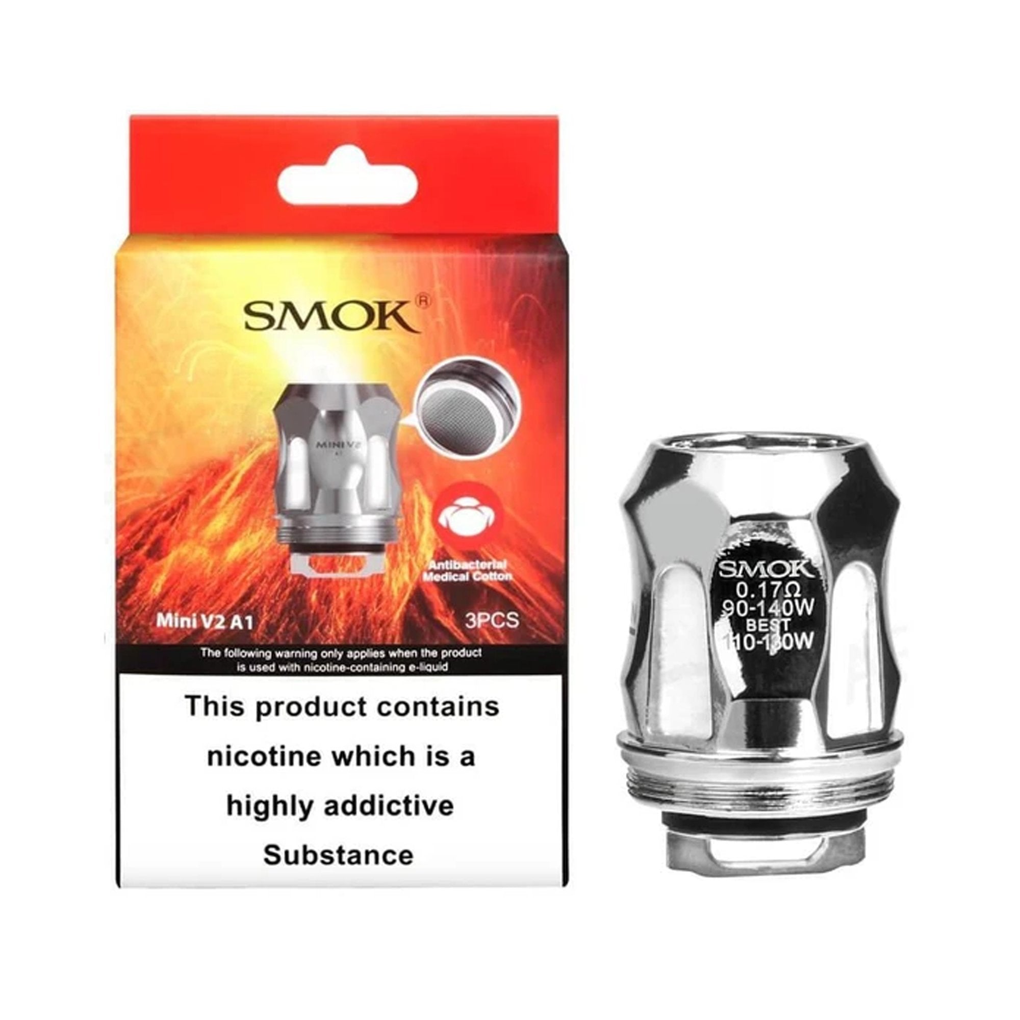 SMOK MINI V2 COILS | 3 Pack | Wolfvapes - Wolfvapes.co.uk-S1 - 0.15 OHM