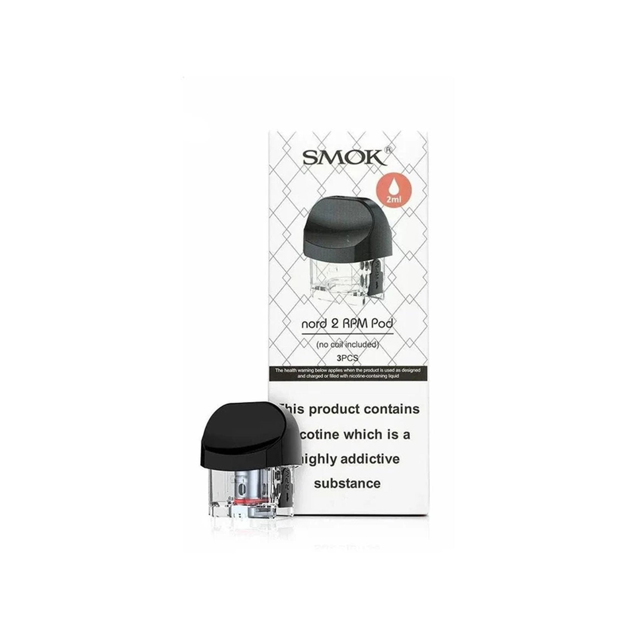 Smok Nord 2 Replacement Pod | Smok Nord 2 RPM Pods | Wolfvapes - Wolfvapes.co.uk-3 X NORD POD