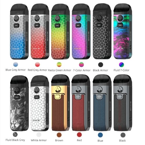 Smok - Nord 4 - Pod Kit - Wolfvapes.co.uk-Leather Series Black