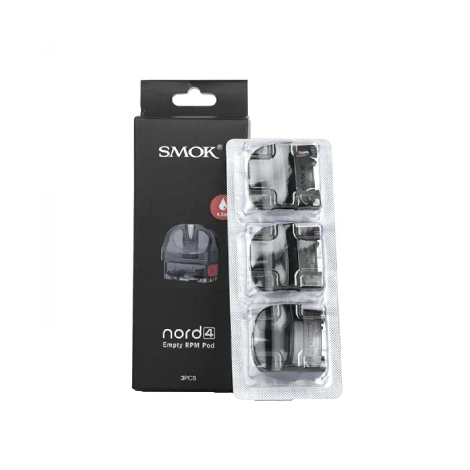 Smok Nord 4 Replacement Pods 3pcs | SMOK Nord 4 XL 4.5ml Pods | Wolfvapes - Wolfvapes.co.uk-