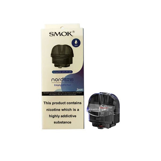 Smok Nord 50W Empty LP2 Pod 2ML- Pack of 3 - Wolfvapes.co.uk-