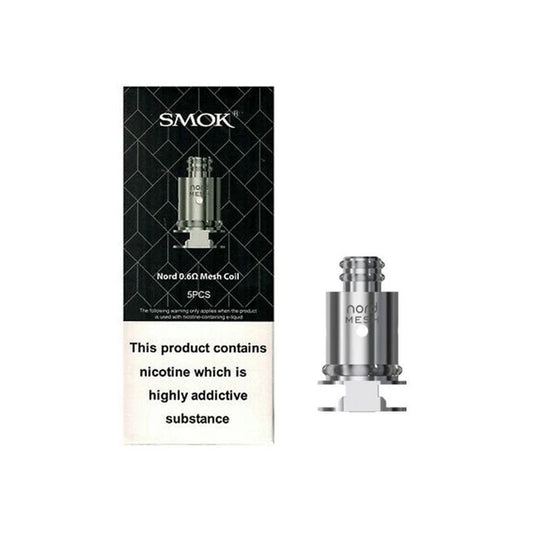 Smok Nord Replacement Coils | 5 Pack | Wolfvapes - Wolfvapes.co.uk-0.6Ω DC COILS
