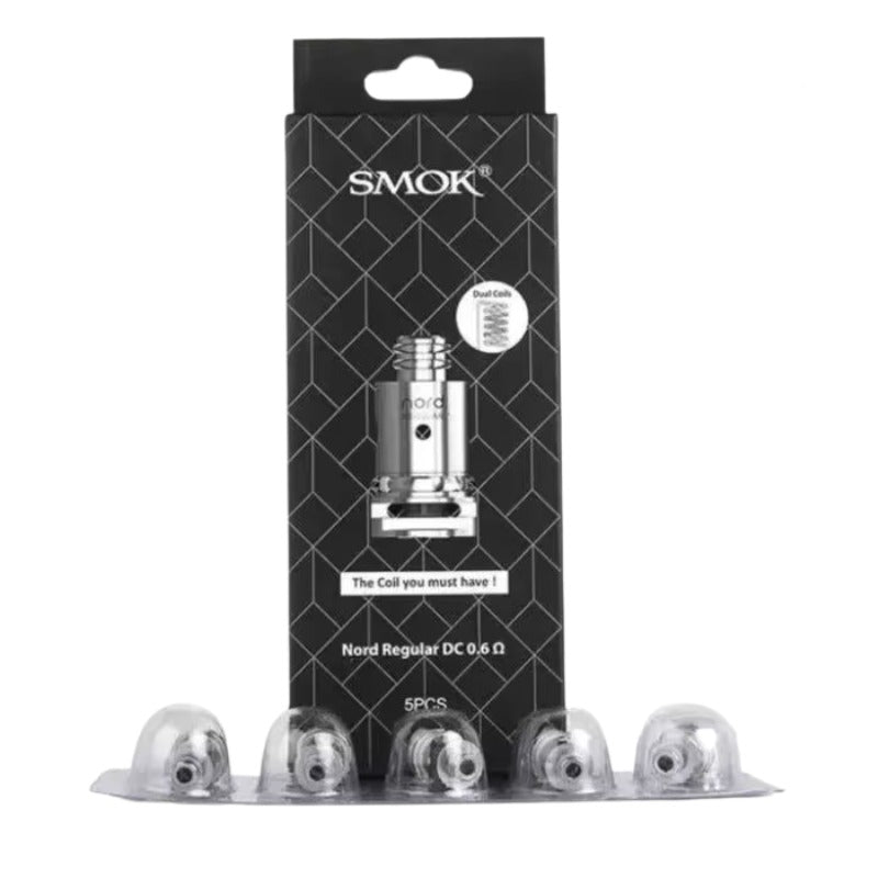 Smok Nord Replacement Coils | 5 Pack | Wolfvapes - Wolfvapes.co.uk-0.6Ω DC COILS