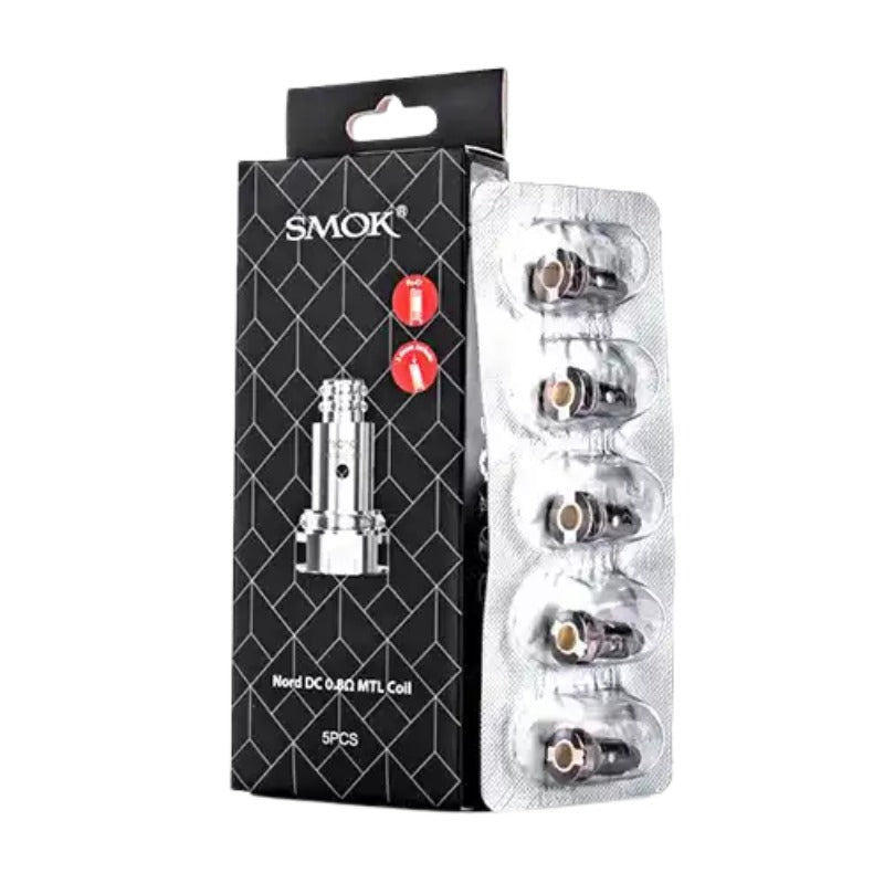 Smok Nord Replacement Coils | 5 Pack | Wolfvapes - Wolfvapes.co.uk-0.8Ω COILS