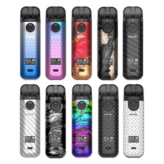 Smok - Novo 4 - Pod Kit - Wolfvapes.co.uk-Black Stabilizing Wood