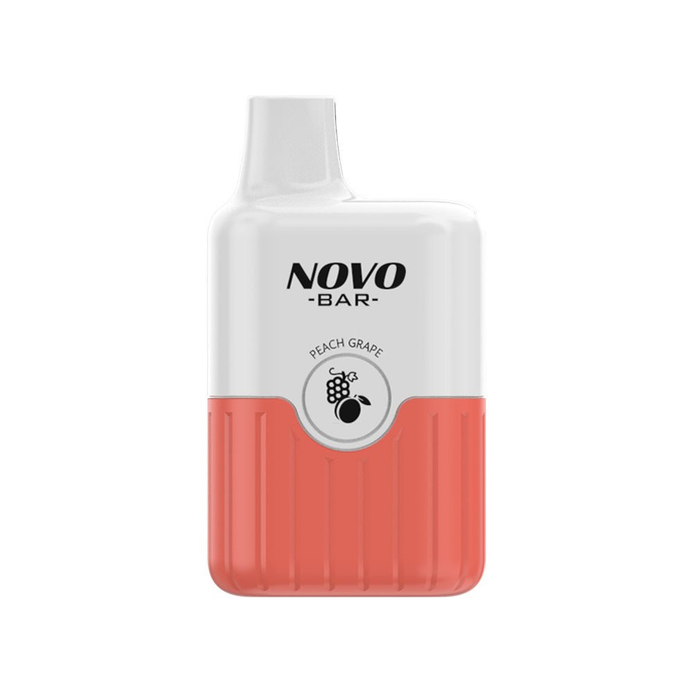 Smok Novo Bar B600 Disposable Vape Pod Device Box of 10 - Wolfvapes.co.uk-Peach Grape