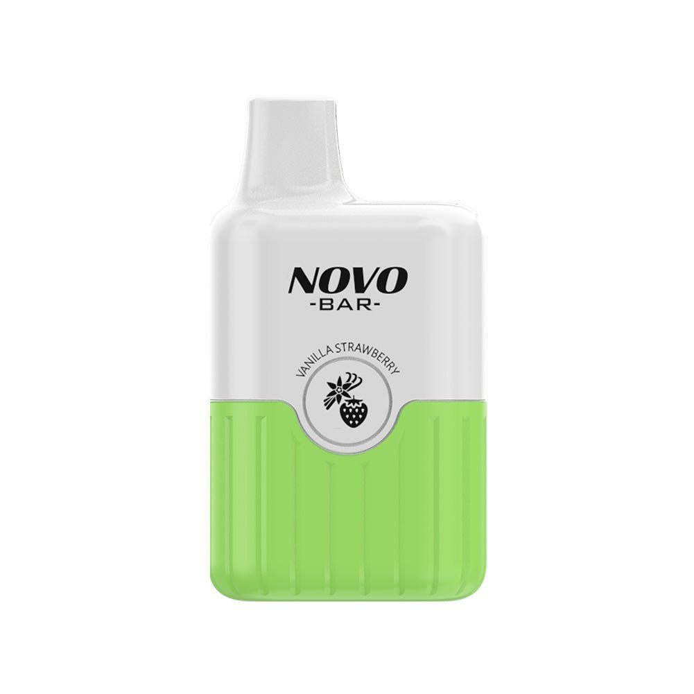 Smok Novo Bar B600 Disposable Vape Pod Device Box of 10 - Wolfvapes.co.uk-Vanila Strawberry