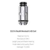 Smok & OFRF nexMesh Replacement Coil | SS316 Meshed 0.4ohm / DC0.4ohm MTL | Wolfvapes - Wolfvapes.co.uk-DC 0.4OHM MTL