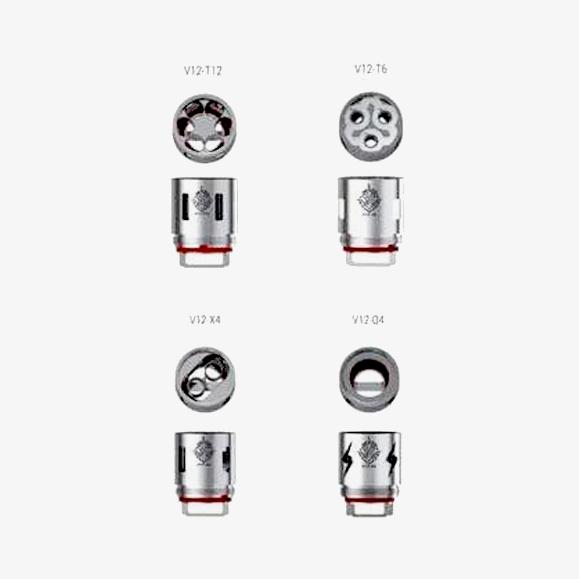 SMOK TFV12 Tank Replacement Coils | 3 Pack | Wolfvapes - Wolfvapes.co.uk-V12-T6