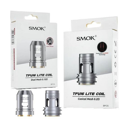 Smok TFV16 Lite Replacement Coils | 3 Pack | Wolfvapes - Wolfvapes.co.uk-0.2OHM CONICAL MESH