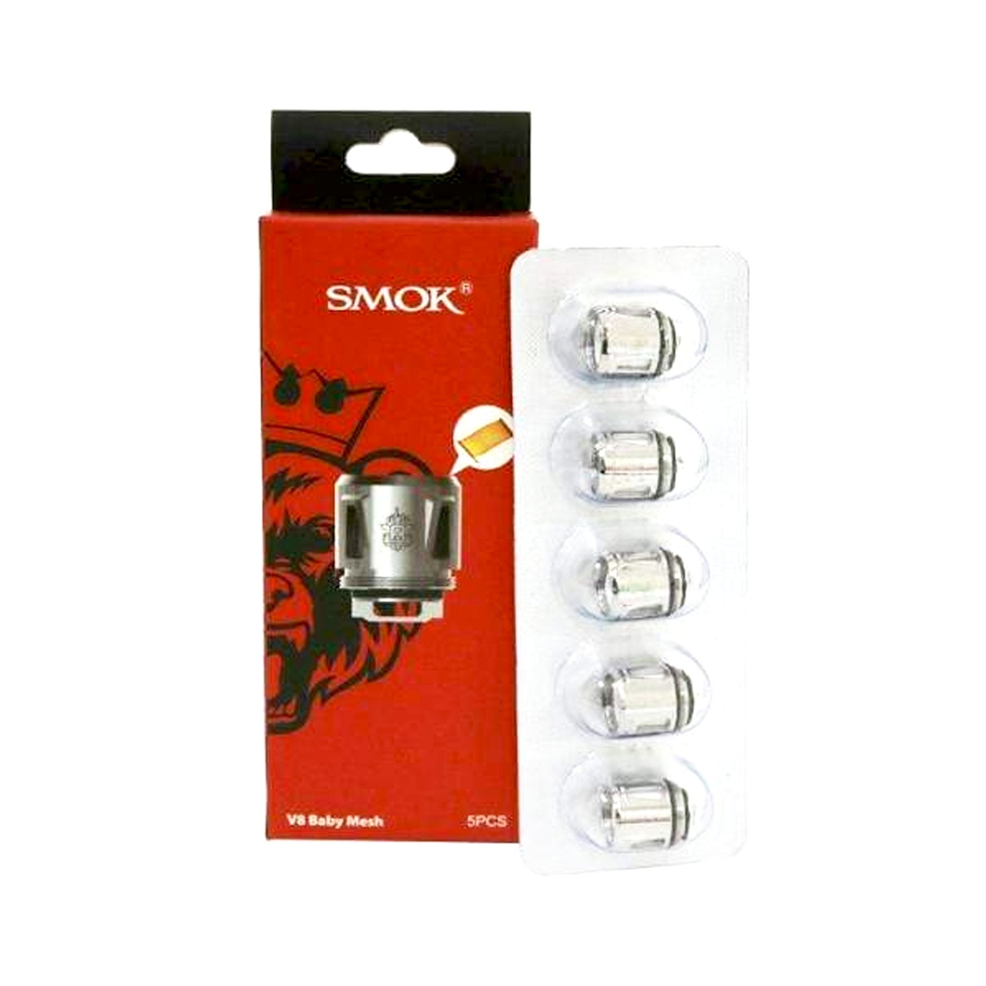 Smok V8 Baby 0.15ohm Mesh Coil Heads | 5 Pack | Wolfvapes - Wolfvapes.co.uk-