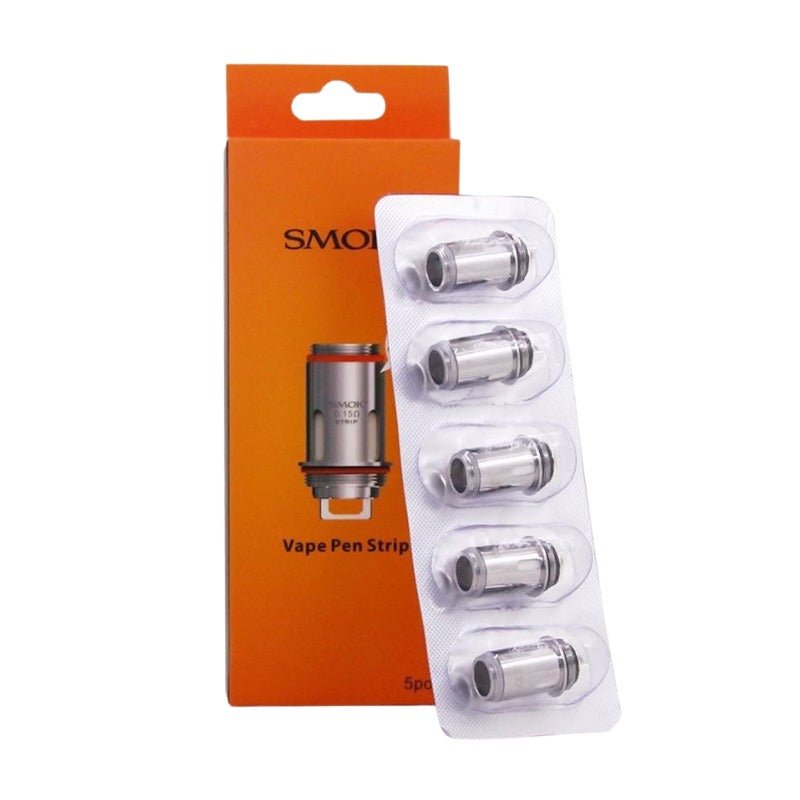 SMOK Vape Pen 22 Replacement Coil | 5 Pack | Wolfvapes - Wolfvapes.co.uk-0.15OHM STRIP