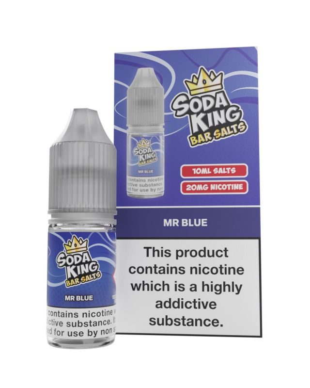 Soda King Nic Salt 10ml - Box of 10 - Wolfvapes.co.uk-Mr Blue