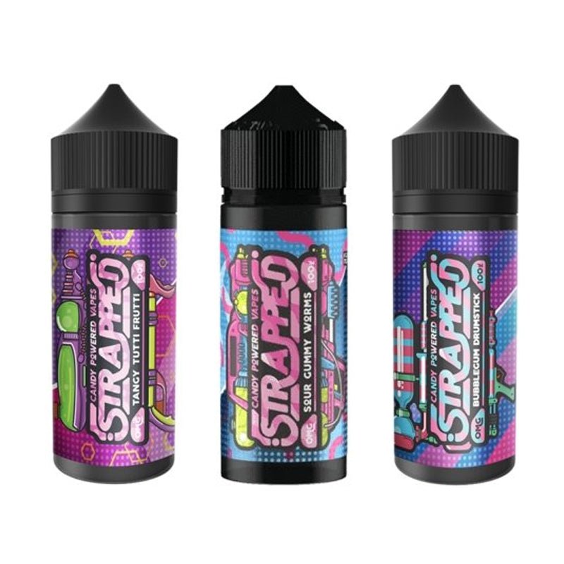 Strapped 100ML Shortfill - Wolfvapes.co.uk-Bubblegum Drumstick