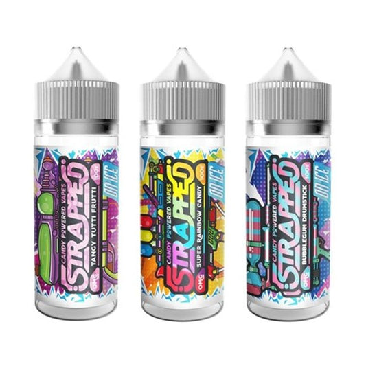 Strapped Ice 100ML Shortfill - Wolfvapes.co.uk-Bubblegum Drumstick On Ice