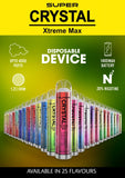 Super Crystal Xtreme Max 4000 Disposable Vape Pod Box of 10-Berry Ice-vapeukwholesale