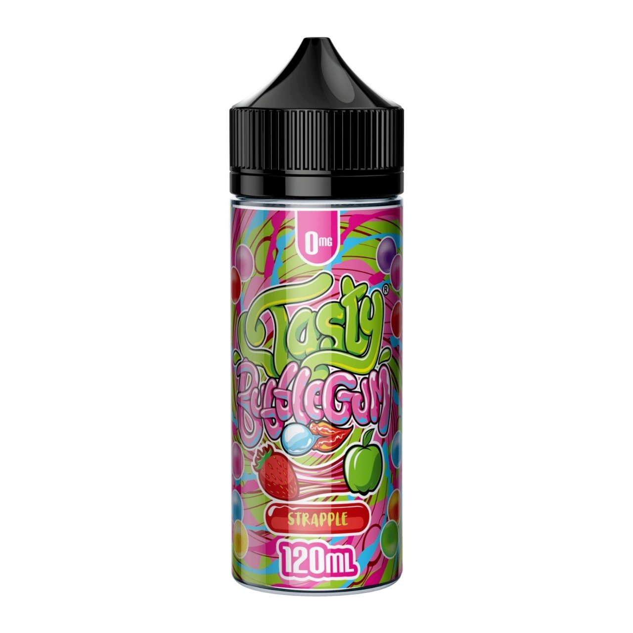 Tasty Bubblegum 100ml Shortfill - Wolfvapes.co.uk-Strapple