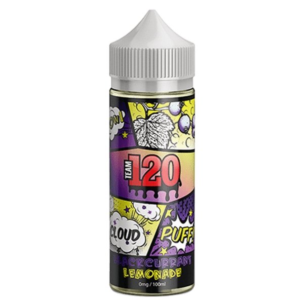 Team 120 -100ml Shortfill - Wolfvapes.co.uk-Blackcurrant Lemonade