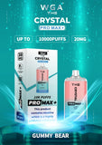 The Crystal Pro Max + 10000 Disposable Vape Puff Pod Bar Box of 10 - Wolfvapes.co.uk-Gummy Bear