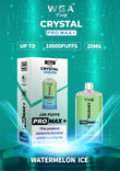 The Crystal Pro Max + 10000 Disposable Vape Puff Pod Bar Box of 10 - Wolfvapes.co.uk-Watermelon Ice