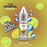 The Crystal Pro Max Vape Nic Salts 10ml - Box of 10 - Wolfvapes.co.uk-Cola Lime