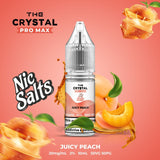 The Crystal Pro Max Vape Nic Salts 10ml - Box of 10 - Wolfvapes.co.uk-Juicy Peach