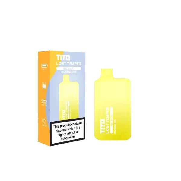 Tito Lost Temple GD3500 Disposable Vapes Puff Pod Device - Wolfvapes.co.uk-Banana Ice Candy