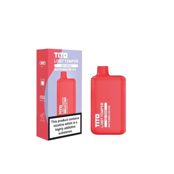 Tito Lost Temple GD3500 Disposable Vapes Puff Pod Device - Wolfvapes.co.uk-Watermelon Ice