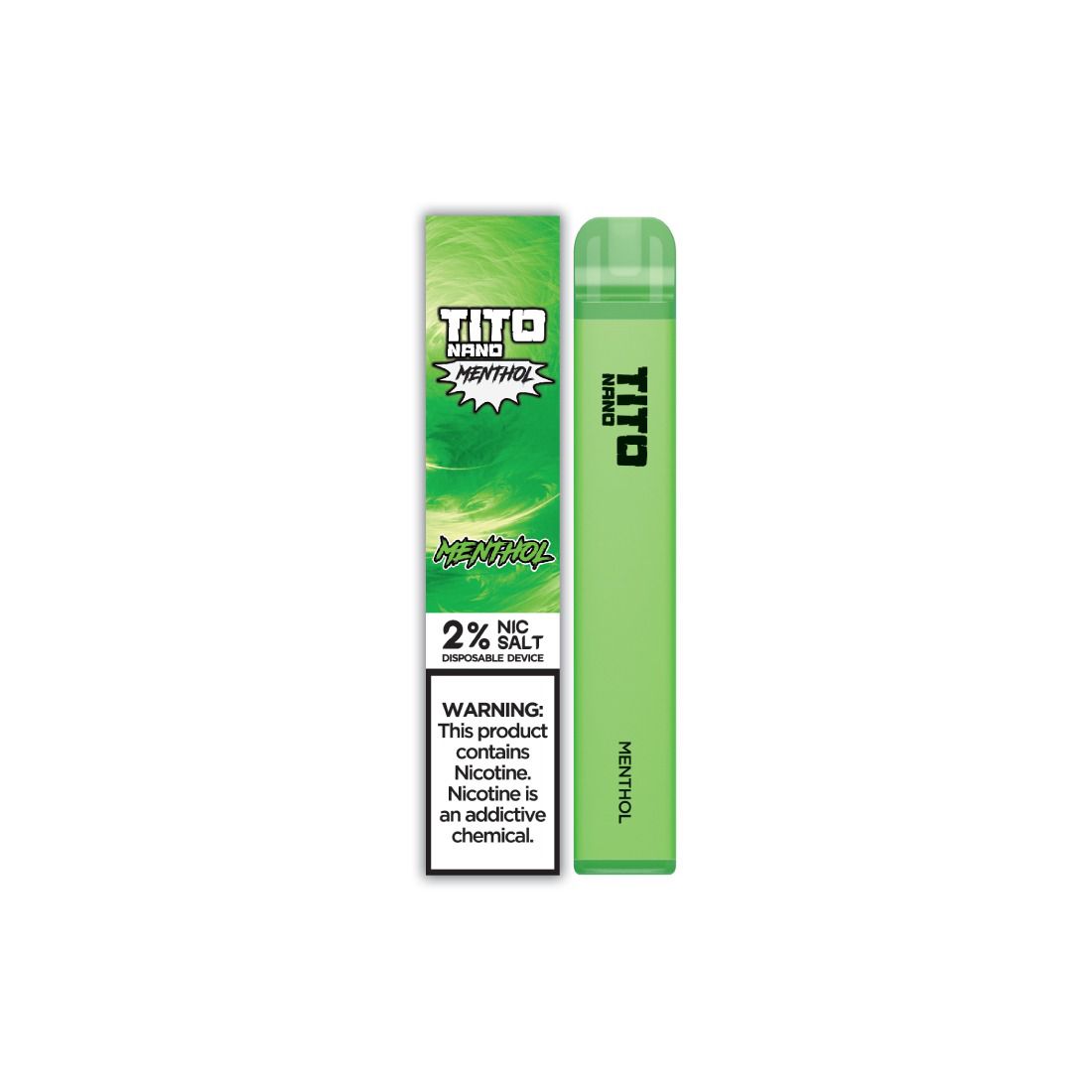 Tito Nano Menthol 500 puffs Disposable vape pod kit - Wolfvapes.co.uk-Menthol