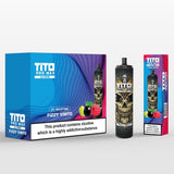 Tito Pro Max GD 10000 Disposable Vape Pod Pen Box of 10 - Wolfvapes.co.uk-Aloe Grape