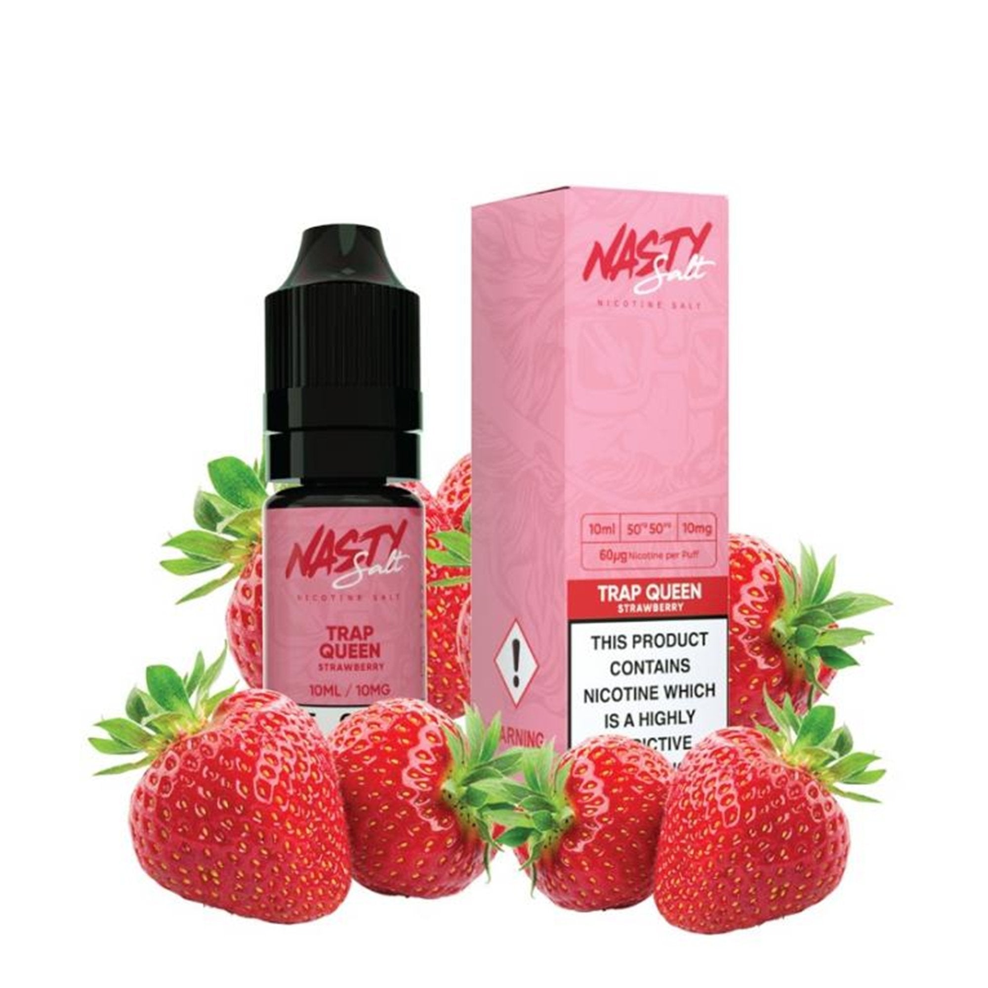 Trap Queen Nic Salt E-liquid by Nasty Salts | 3 Pack 10ml | Wolfvapes - Wolfvapes.co.uk-10mg