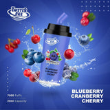 Twister Bar 7000 Disposable Vape Puff Pod Device - Wolfvapes.co.uk-Blueberry Cherry Cranberry