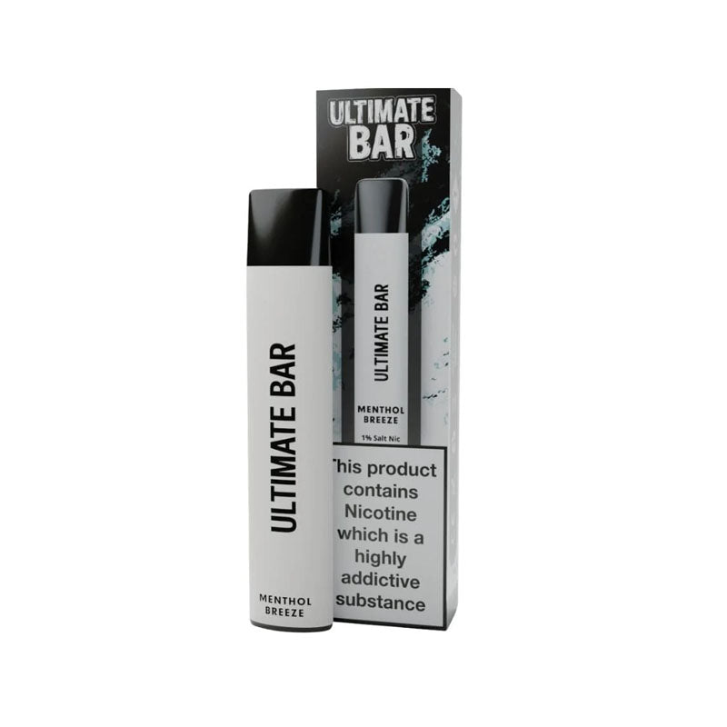 Ultimate Bar Disposable Vape Pod Kit 600 Puffs | 20mg | Wolfvapes - Wolfvapes.co.uk-Menthol Breeze