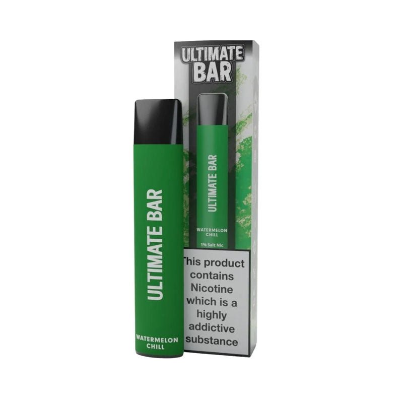 Ultimate Bar Disposable Vape Pod Kit 600 Puffs | 20mg | Wolfvapes - Wolfvapes.co.uk-Watermelon Chill